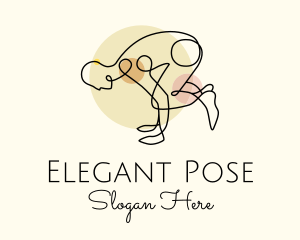 Yoga Stretch Pose logo