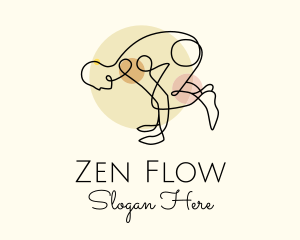 Yoga Stretch Pose logo
