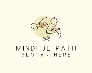 Yoga Stretch Pose Logo