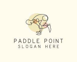 Yoga Stretch Pose logo design