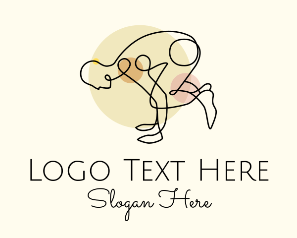 Stretching logo example 3