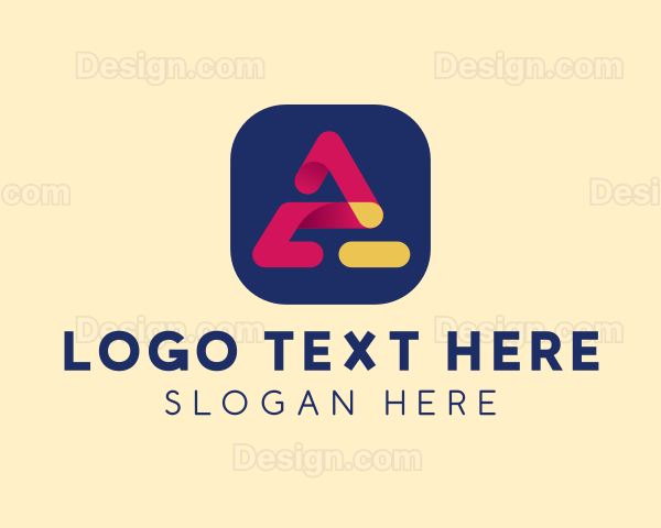 Mobile App Letter A Logo