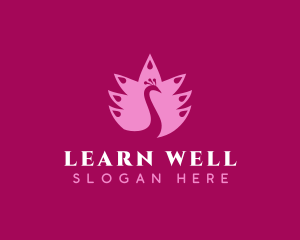 Peacock Spa Wellness logo design