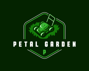 Lawn Landscaping Mower logo design