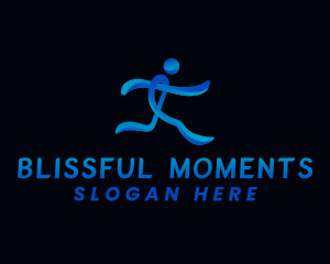  Running Athlete Sports Logo