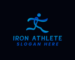  Running Athlete Sports logo design