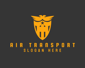 Falcon Eagle Shield  logo design