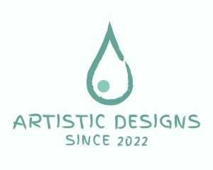 Droplet Water Paint  logo design