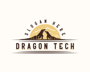 Komodo Dragon Lizard logo design