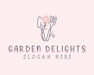 Flower Garden Planting logo design