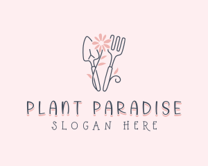 Flower Garden Planting logo design