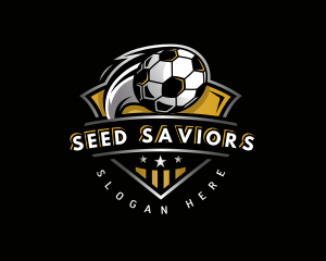 Soccer League Football logo design