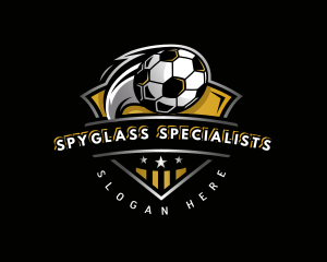 Soccer League Football logo design