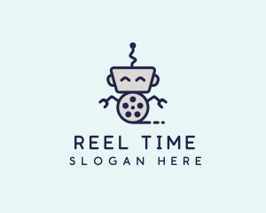 Movie Film Robot logo design