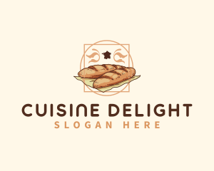 France Bread Baguette logo design