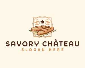 France Bread Baguette logo design