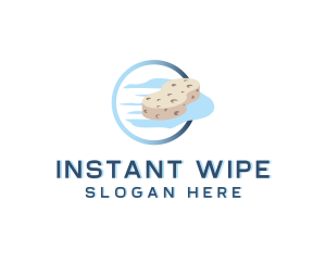 Sponge Wipe Cleaning logo design