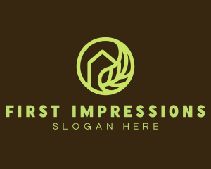 Green Leaf Home logo design