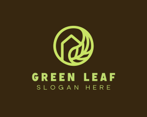 Green Leaf Home logo design