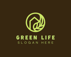 Green Leaf Home logo design