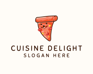 Rabbit Pizza Slice logo design