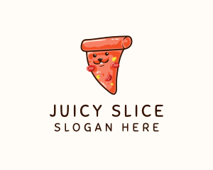 Rabbit Pizza Slice logo design