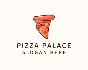 Rabbit Pizza Slice logo design