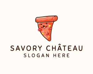 Rabbit Pizza Slice logo design