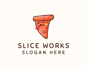 Rabbit Pizza Slice logo design