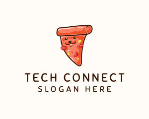 Rabbit Pizza Slice logo