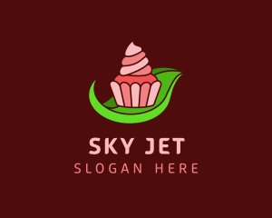 Sweet Cupcake Leaf logo