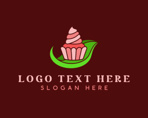 Sweet Cupcake Leaf logo