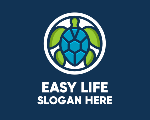 Sea Turtle Jewel  logo design