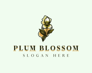 New Jersey Trillium Flower logo design