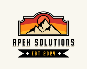 Mountain Peak Hiker Logo