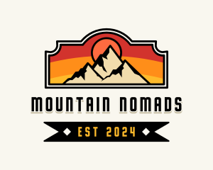 Mountain Peak Hiker logo design