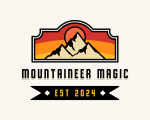 Mountain Peak Hiker logo design