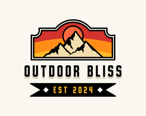 Mountain Peak Hiker logo design