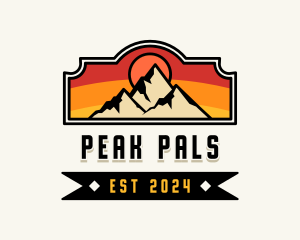 Mountain Peak Hiker logo design