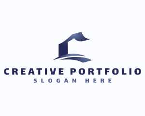 Creative Calligraphy Swoosh logo design