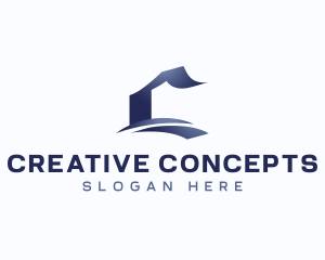 Creative Calligraphy Letter C logo design