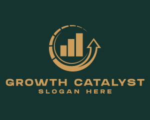 Investment Chart Arrow logo design