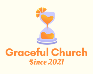 Orange Juice Hourglass logo