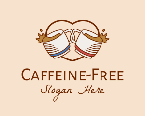 Love Cafe Drinks  logo design