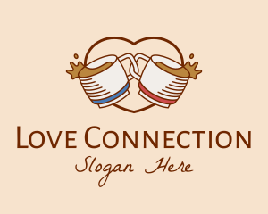 Love Cafe Drinks  logo design