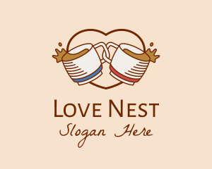 Love Cafe Drinks  logo design