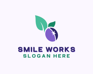 Organic Plum Fruit logo