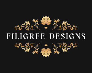 Botanical Floral Ornament logo design