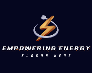 Thunderbolt Electrical Energy logo design