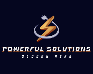 Thunderbolt Electrical Energy logo design